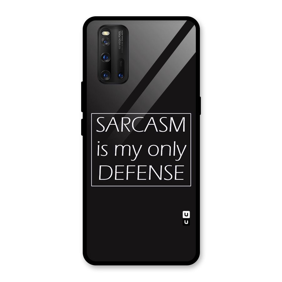 Sarcasm Defence Glass Back Case for Vivo iQOO 3