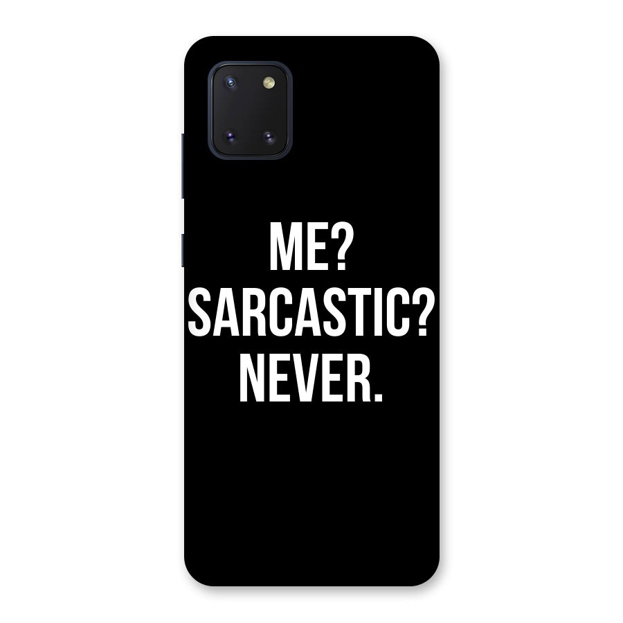 Sarcastic Quote Back Case for Galaxy Note 10 Lite
