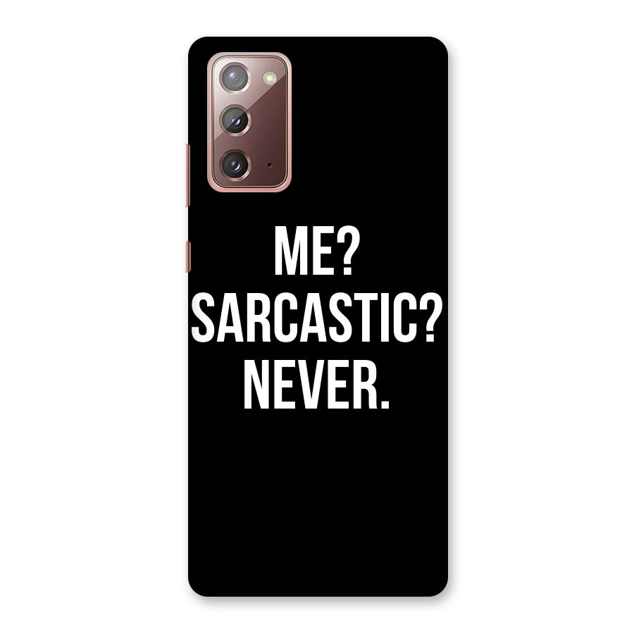Sarcastic Quote Back Case for Galaxy Note 20