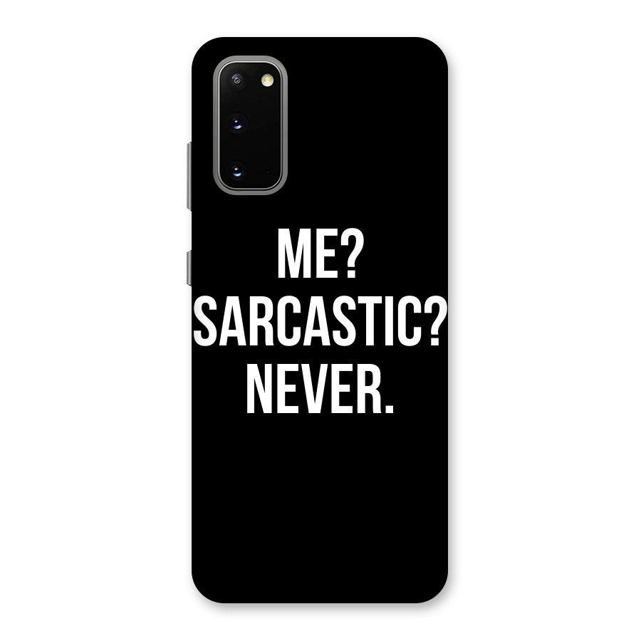 Sarcastic Quote Back Case for Galaxy S20