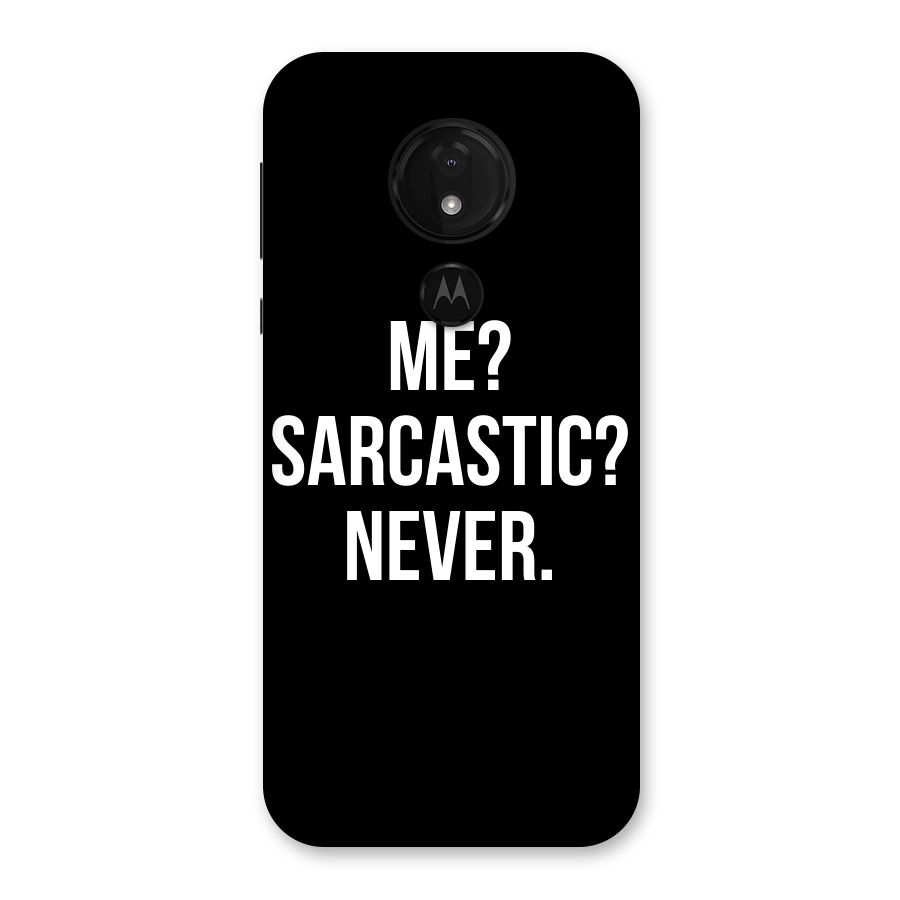 Sarcastic Quote Back Case for Moto G7 Power