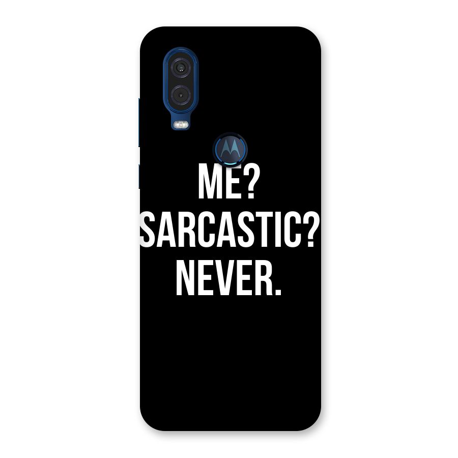 Sarcastic Quote Back Case for Motorola One Vision