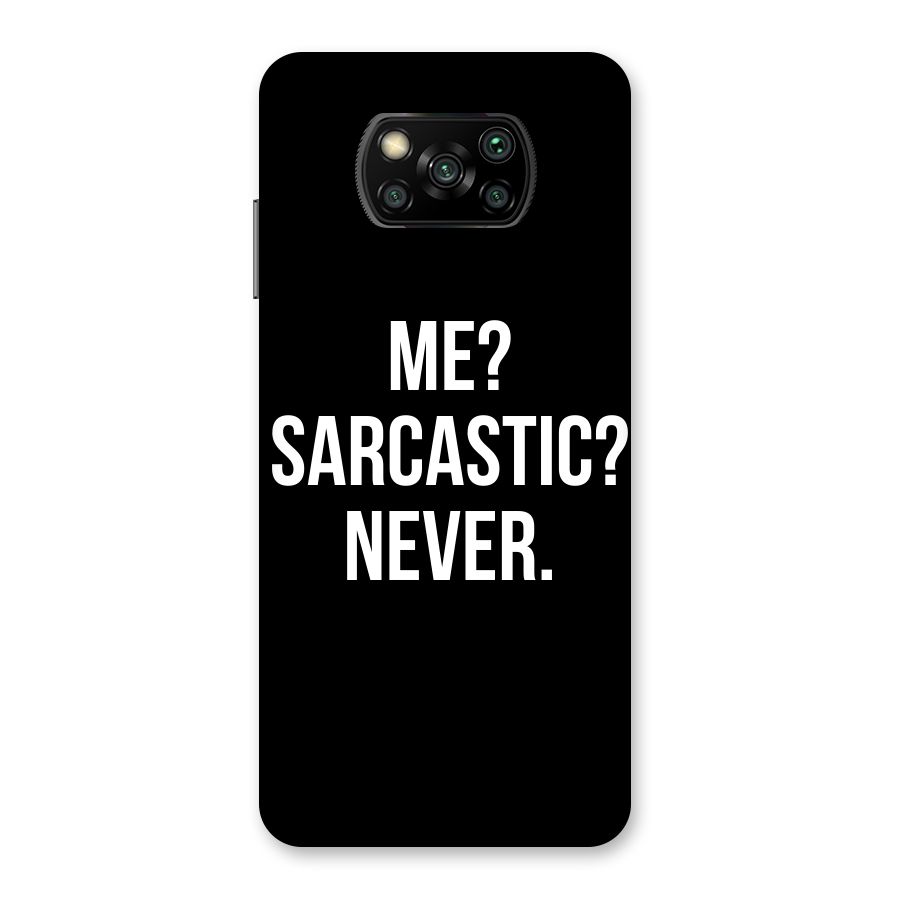 Sarcastic Quote Back Case for Poco X3