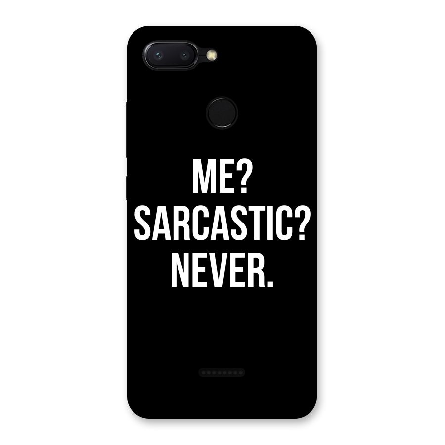 Sarcastic Quote Back Case for Redmi 6