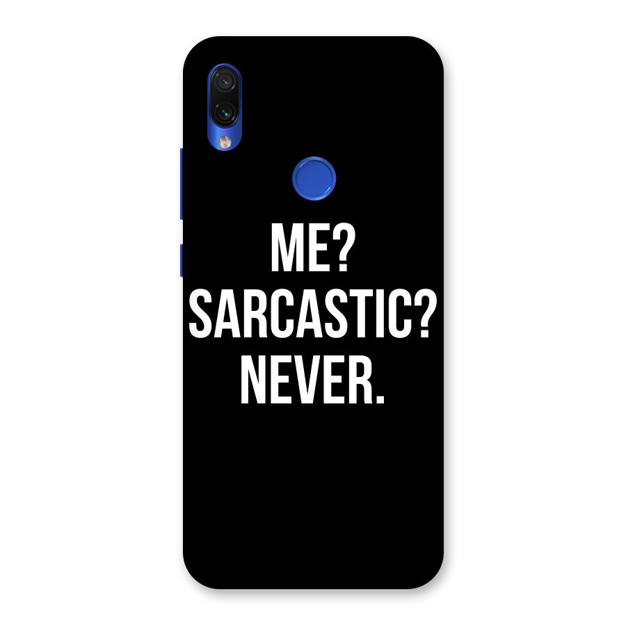 Sarcastic Quote Back Case for Redmi Note 7S