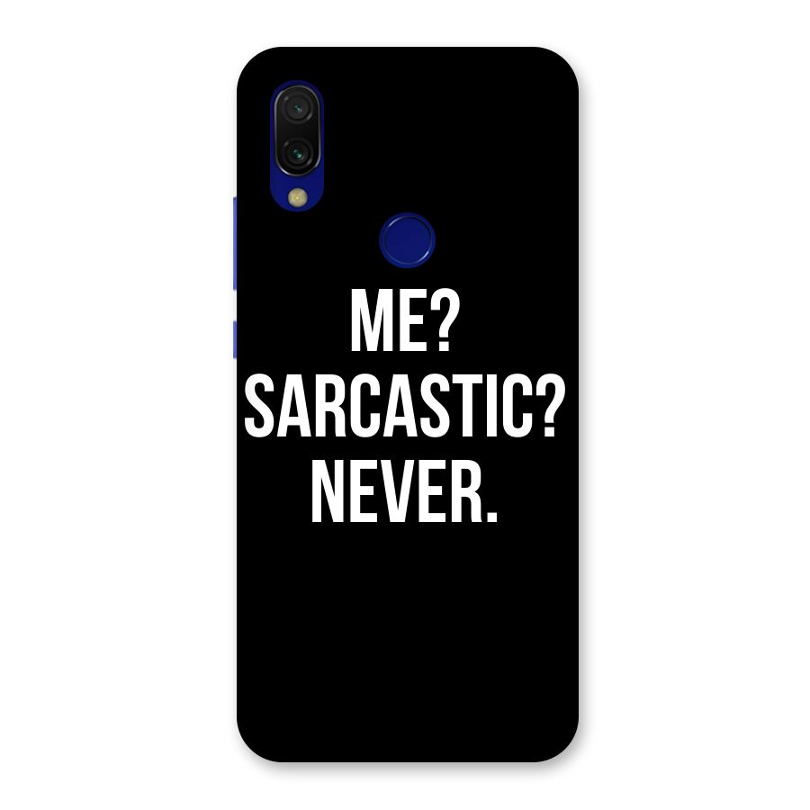 Sarcastic Quote Back Case for Redmi Y3