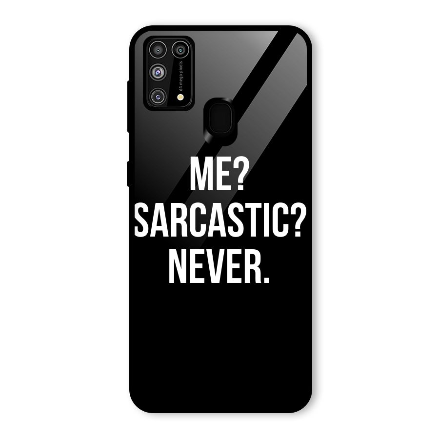 Sarcastic Quote Glass Back Case for Galaxy F41