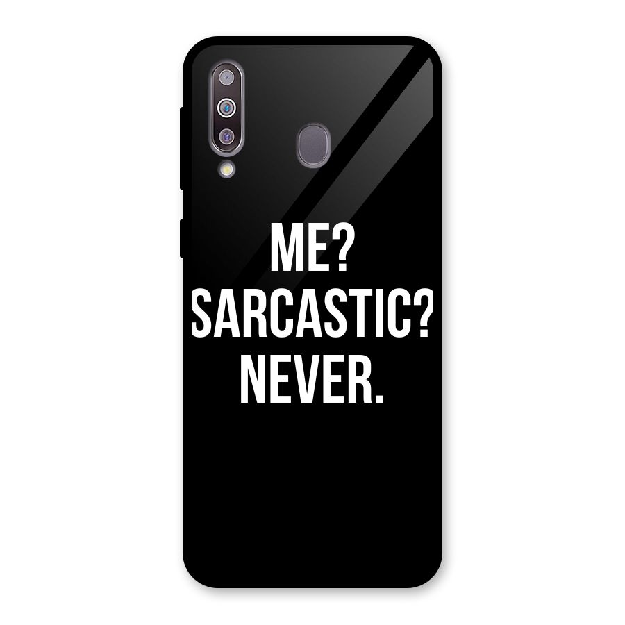 Sarcastic Quote Glass Back Case for Galaxy M30