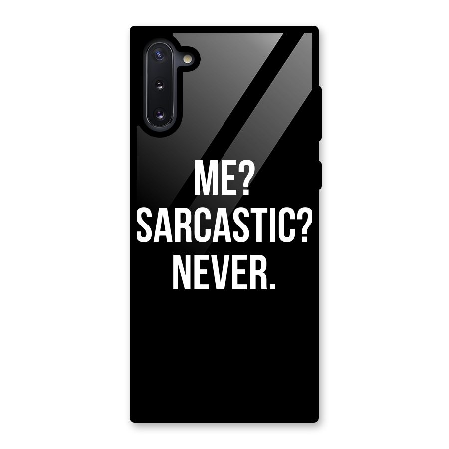 Sarcastic Quote Glass Back Case for Galaxy Note 10