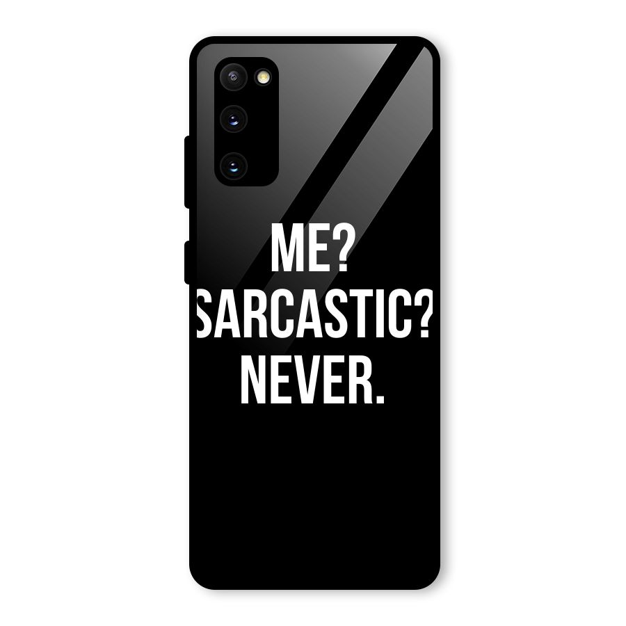 Sarcastic Quote Glass Back Case for Galaxy S20 FE 5G
