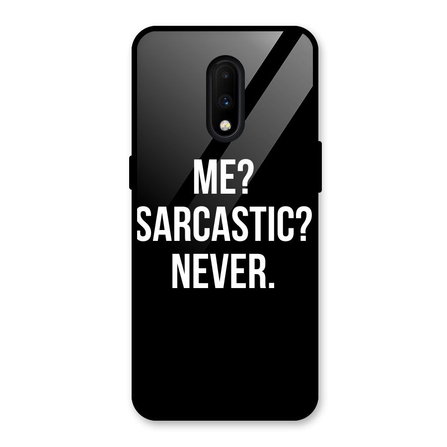 Sarcastic Quote Glass Back Case for OnePlus 7