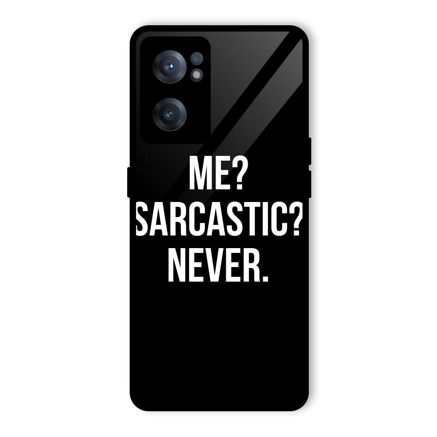 Sarcastic Quote Glass Back Case for OnePlus Nord CE 2 5G