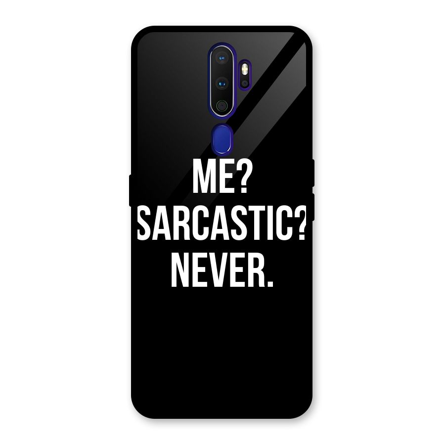 Sarcastic Quote Glass Back Case for Oppo A9 (2020)
