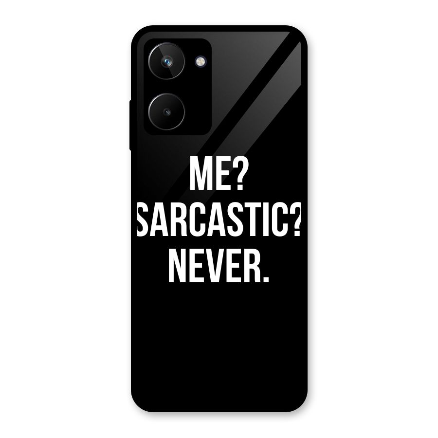 Sarcastic Quote Glass Back Case for Realme 10