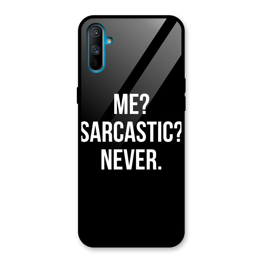 Sarcastic Quote Glass Back Case for Realme C3