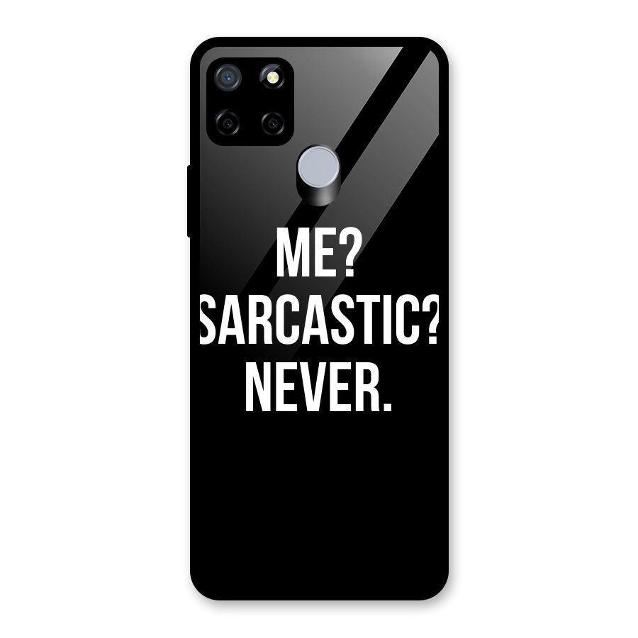Sarcastic Quote Glass Back Case for Realme Narzo 20