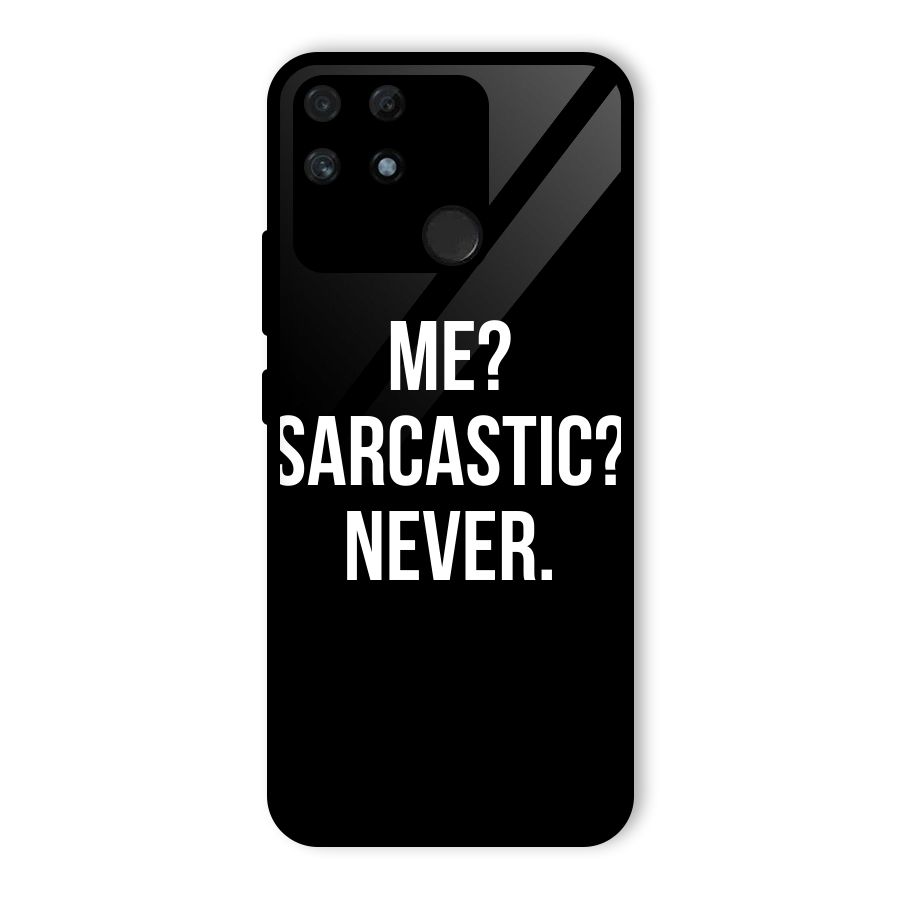 Sarcastic Quote Glass Back Case for Realme Narzo 50A
