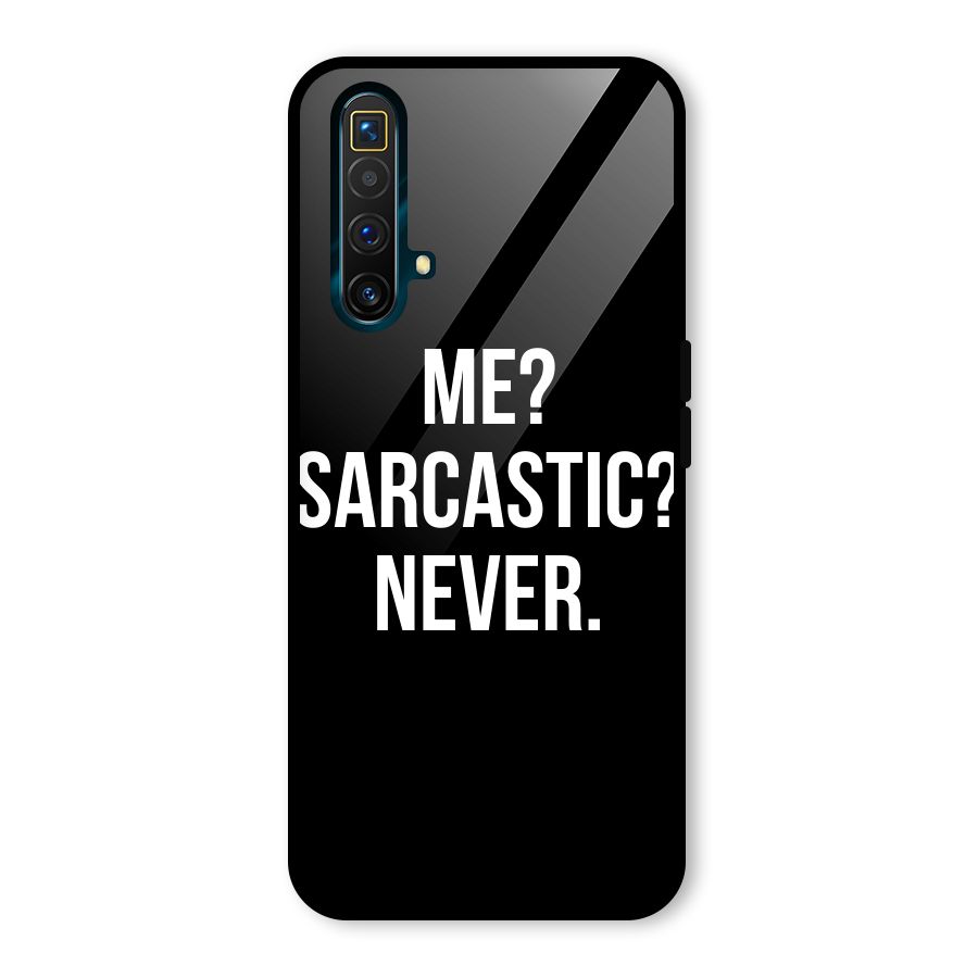 Sarcastic Quote Glass Back Case for Realme X3