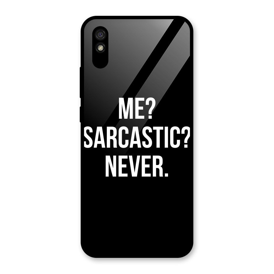 Sarcastic Quote Glass Back Case for Redmi 9A