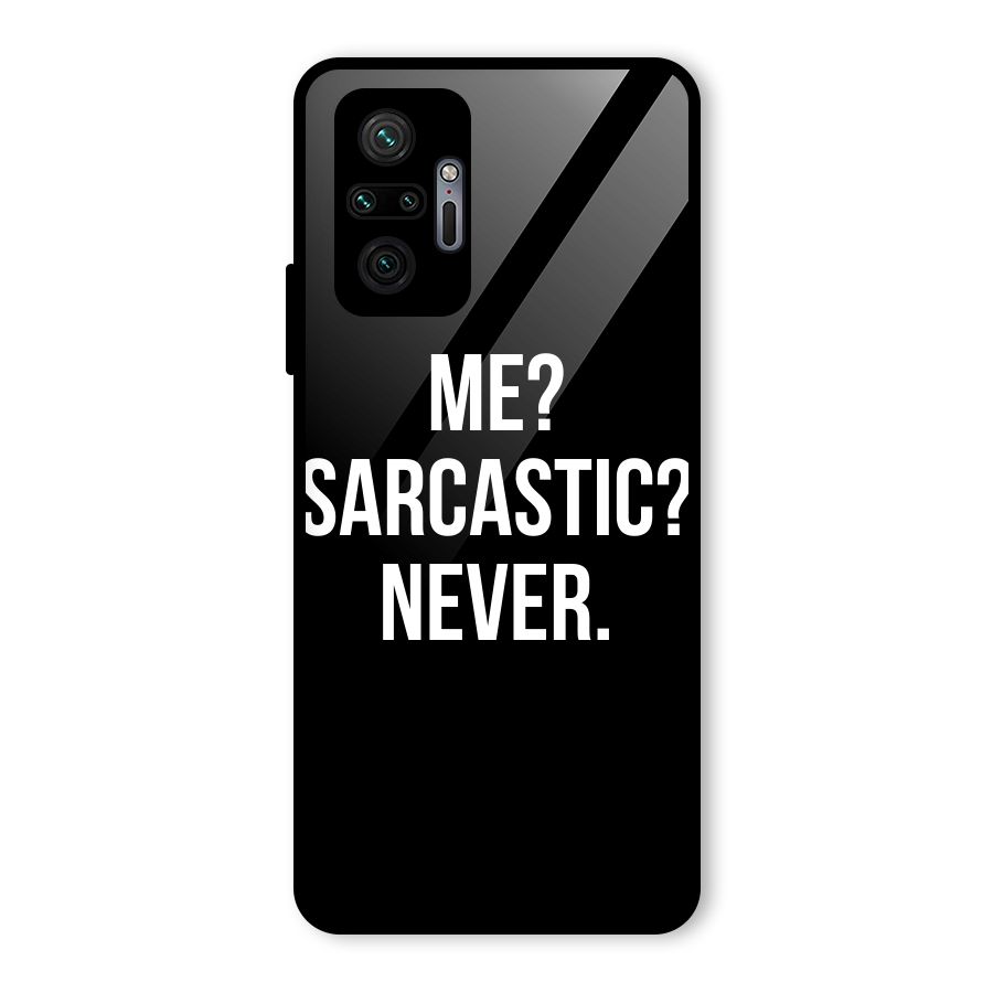 Sarcastic Quote Glass Back Case for Redmi Note 10 Pro Max