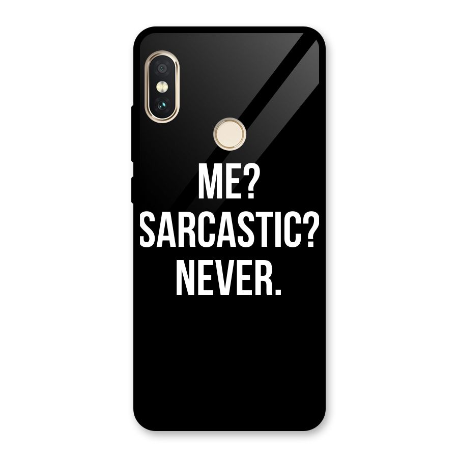 Sarcastic Quote Glass Back Case for Redmi Note 5 Pro