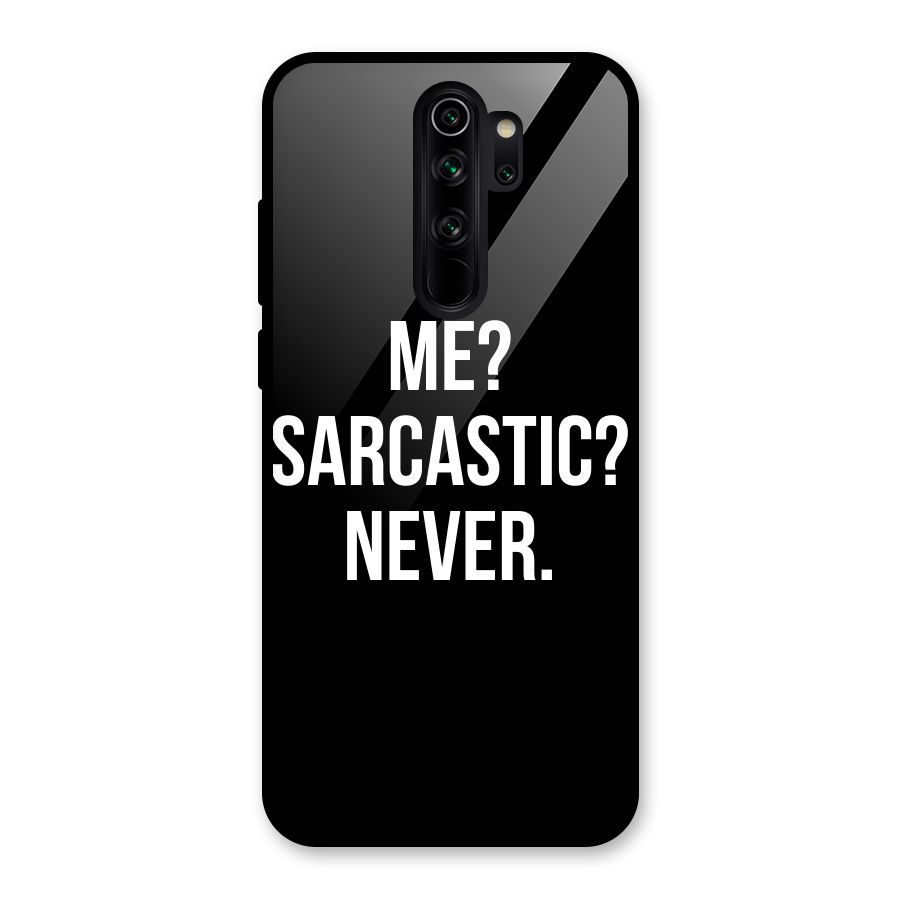Sarcastic Quote Glass Back Case for Redmi Note 8 Pro