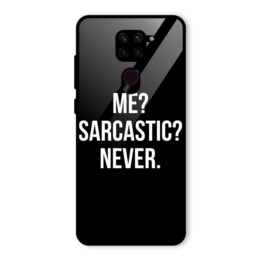 Sarcastic Quote Glass Back Case for Redmi Note 9