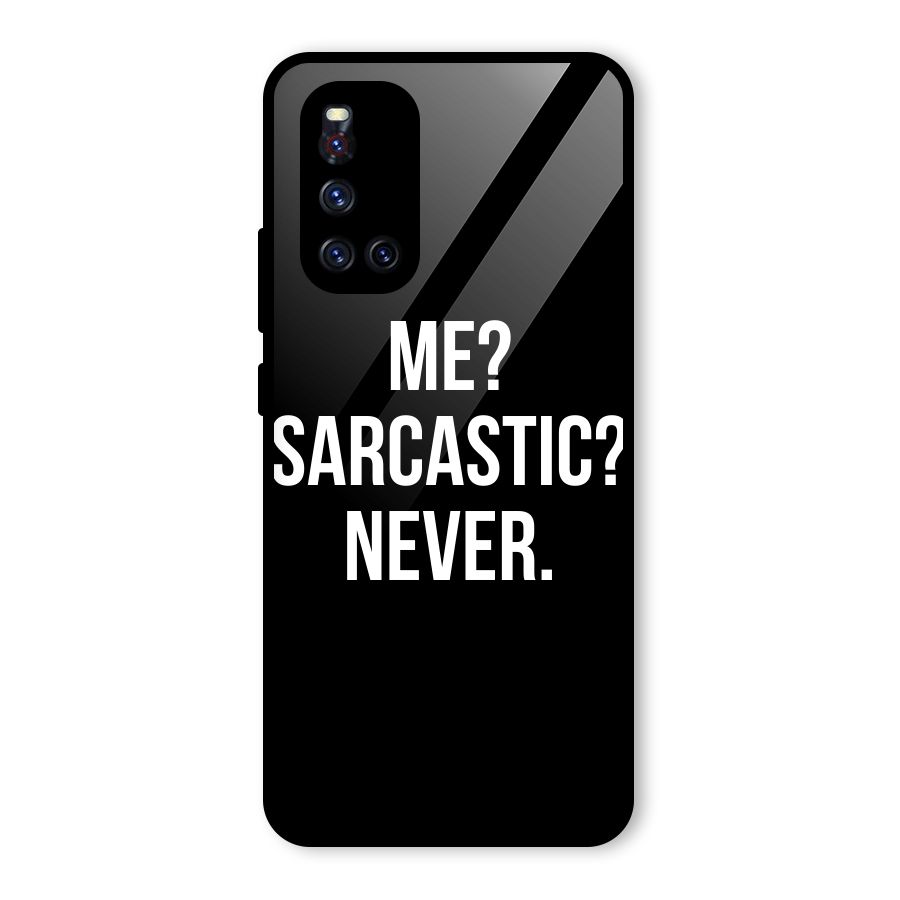 Sarcastic Quote Glass Back Case for Vivo V19