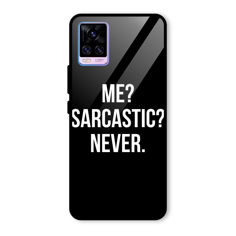 Sarcastic Quote Glass Back Case for Vivo V20 Pro