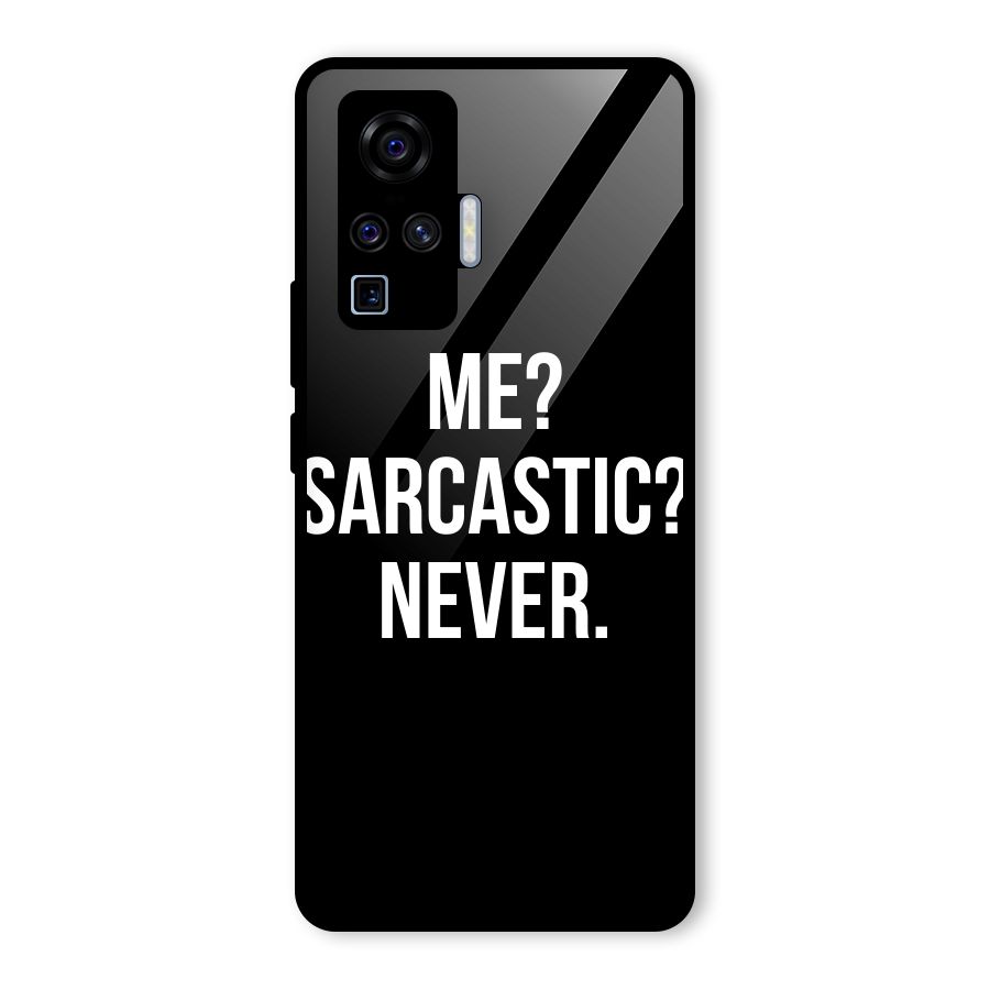 Sarcastic Quote Glass Back Case for Vivo X50 Pro