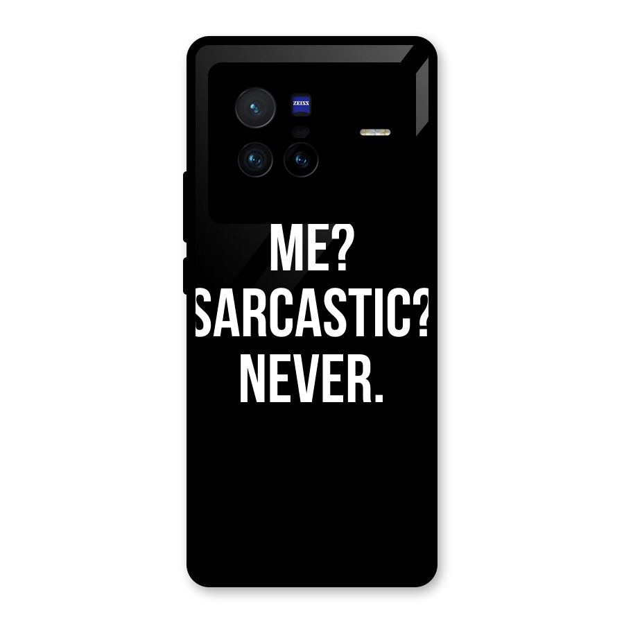 Sarcastic Quote Glass Back Case for Vivo X80