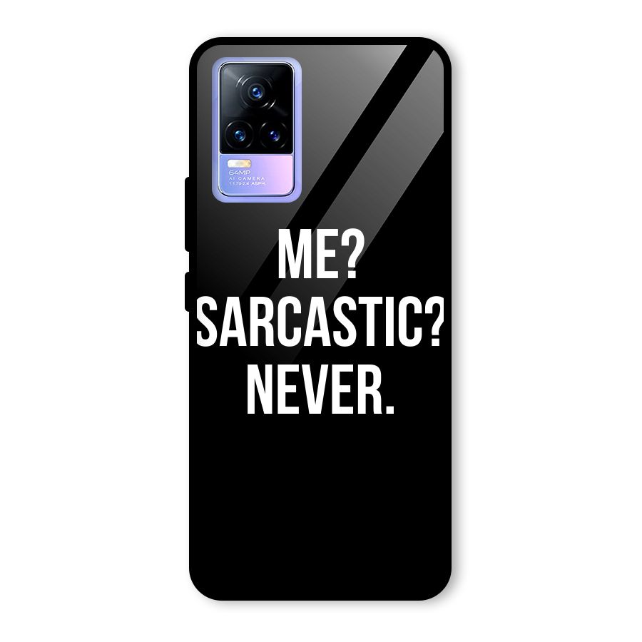 Sarcastic Quote Glass Back Case for Vivo Y73