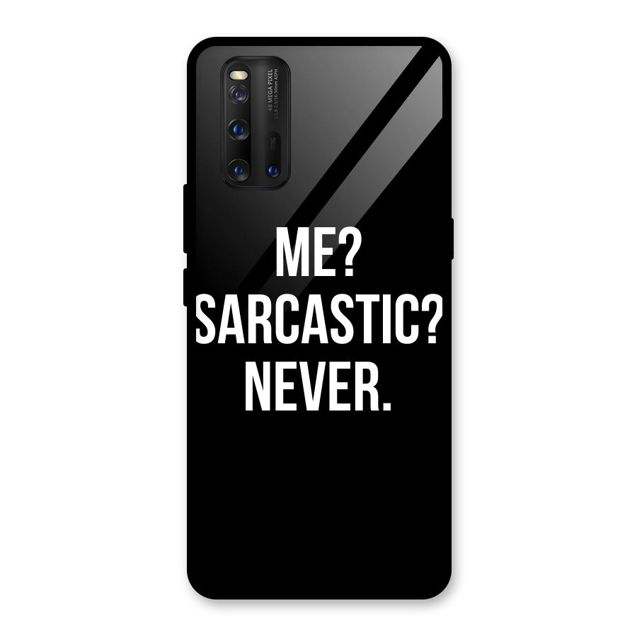 Sarcastic Quote Glass Back Case for Vivo iQOO 3