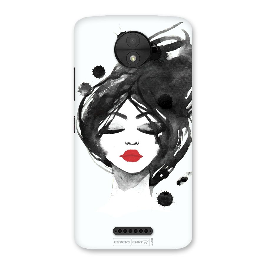 Sassy Girl Back Case for Moto C