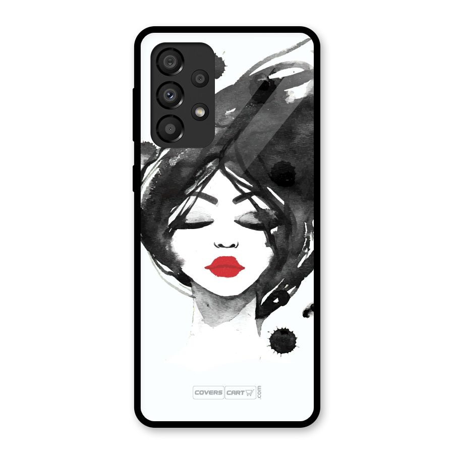 Sassy Girl Glass Back Case for Galaxy A33 5G
