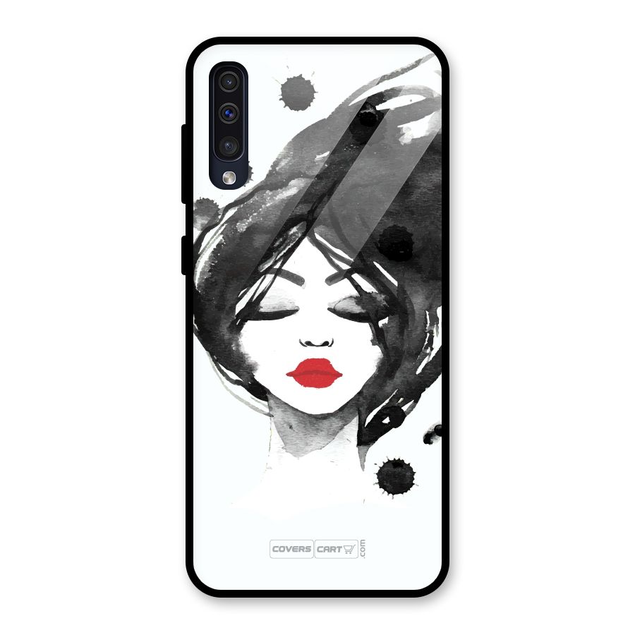 Sassy Girl Glass Back Case for Galaxy A50