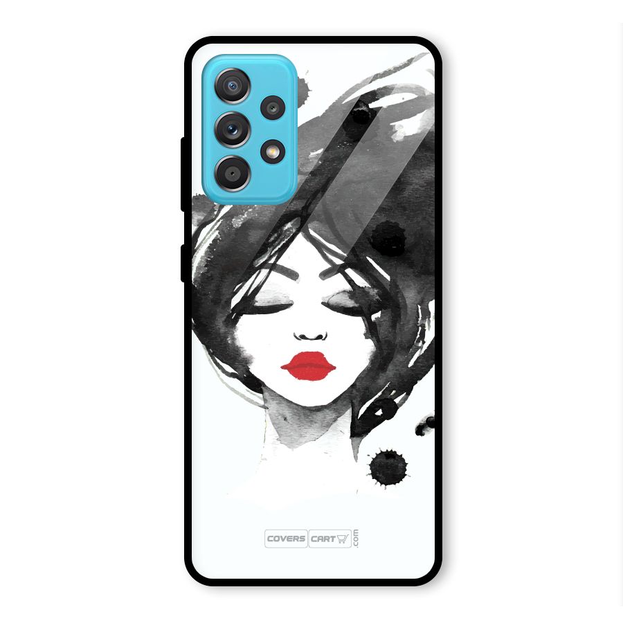 Sassy Girl Glass Back Case for Galaxy A52s 5G