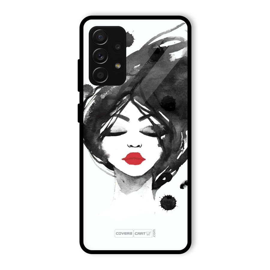 Sassy Girl Glass Back Case for Galaxy A53 5G