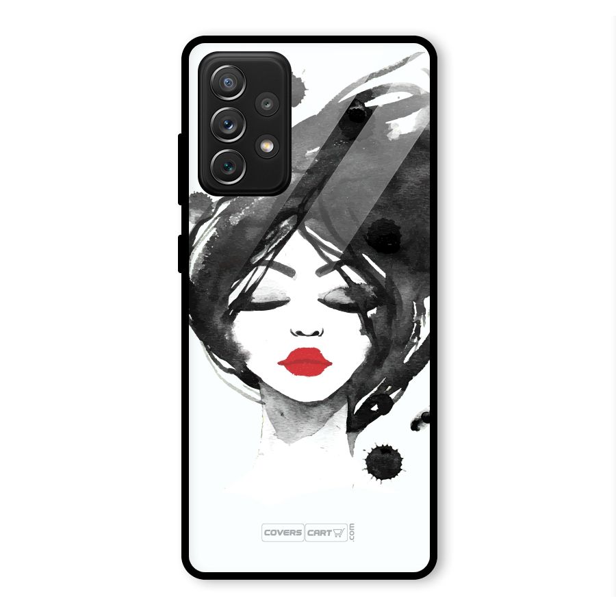 Sassy Girl Glass Back Case for Galaxy A72