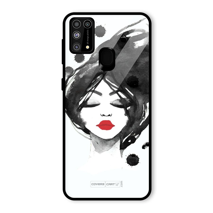 Sassy Girl Glass Back Case for Galaxy F41