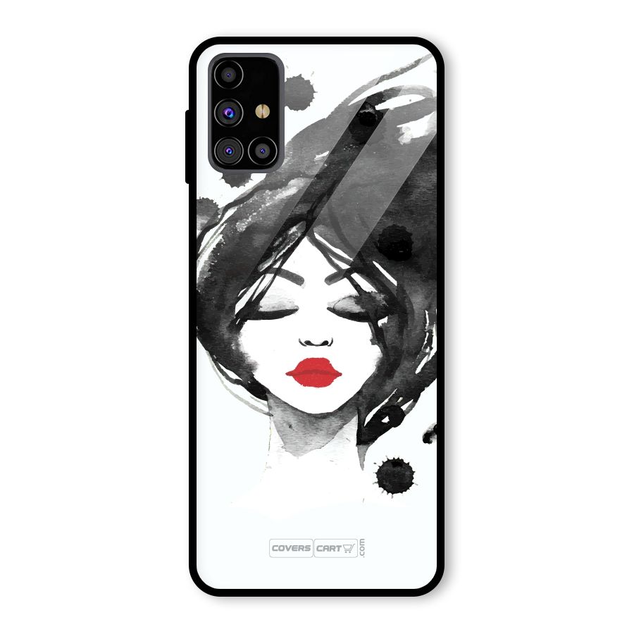 Sassy Girl Glass Back Case for Galaxy M31s