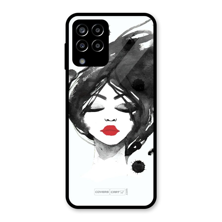 Sassy Girl Glass Back Case for Galaxy M33