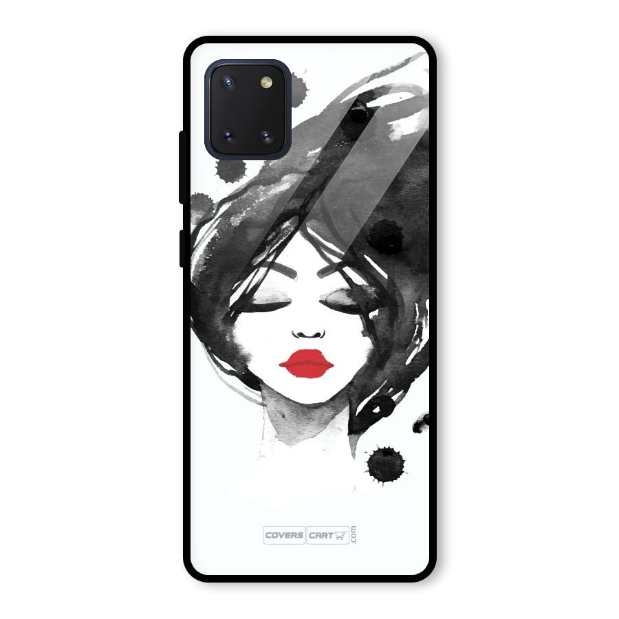 Sassy Girl Glass Back Case for Galaxy Note 10 Lite