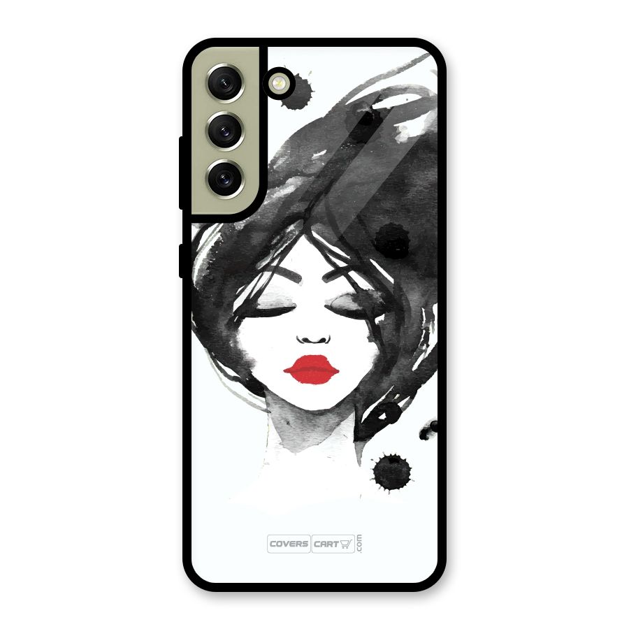 Sassy Girl Glass Back Case for Galaxy S21 FE 5G