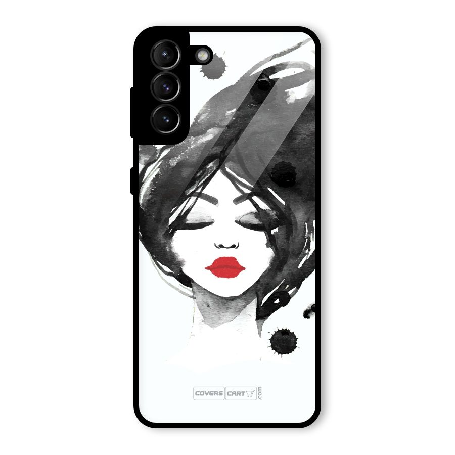 Sassy Girl Glass Back Case for Galaxy S21 Plus
