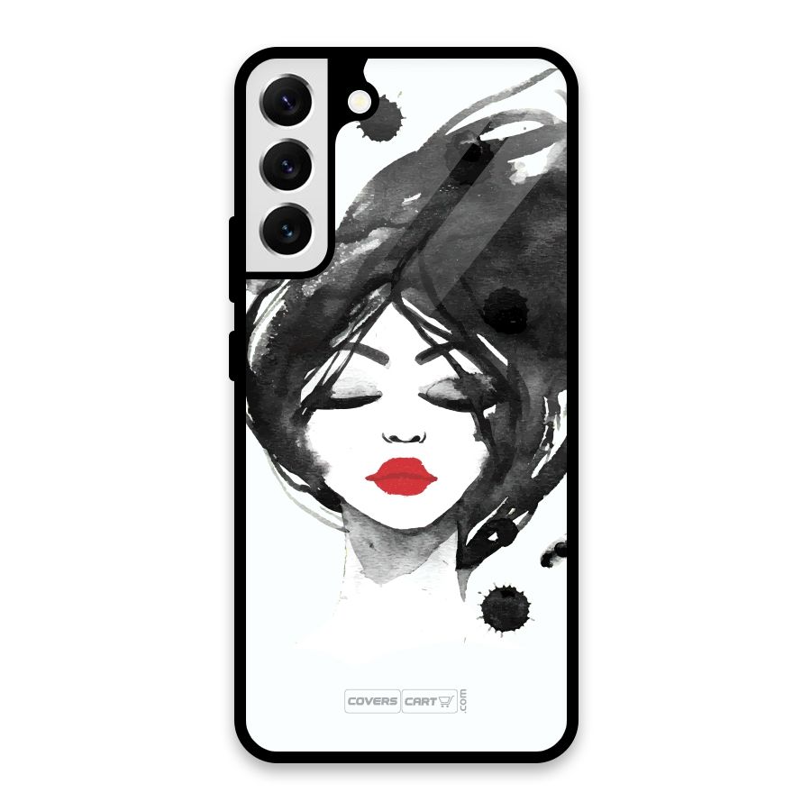 Sassy Girl Glass Back Case for Galaxy S22 Plus 5G