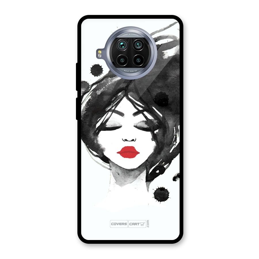 Sassy Girl Glass Back Case for Mi 10i