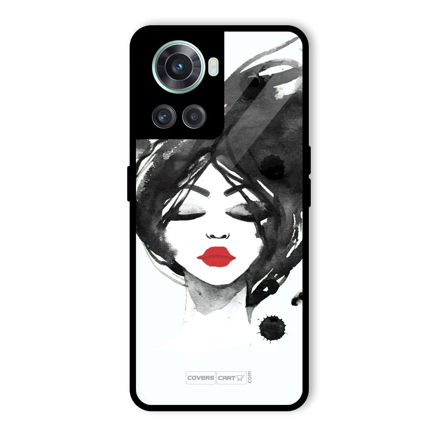 Sassy Girl Glass Back Case for OnePlus 10R