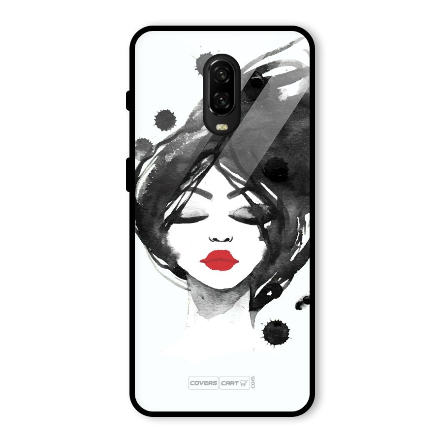 Sassy Girl Glass Back Case for OnePlus 6T