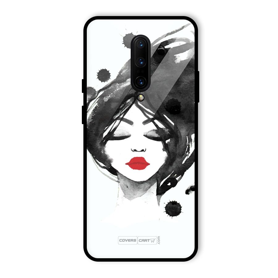 Sassy Girl Glass Back Case for OnePlus 7 Pro
